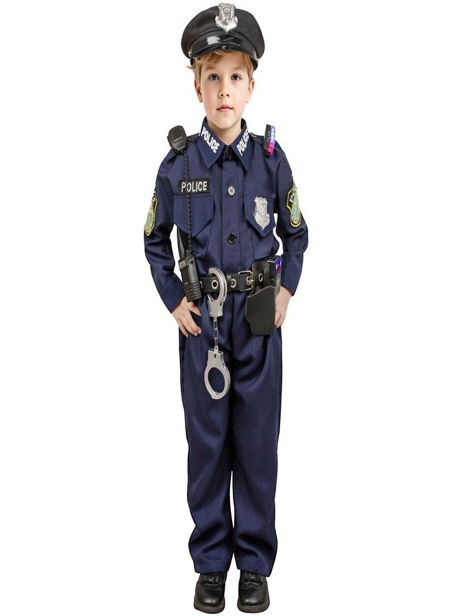 Kiddokids Police Costume for Kids - Boys and Girls Cop Uniform Outfit with Hat and Accessories, Ideal for Halloween and Career Day, Role Play, Dress Up Parties - Image 5
